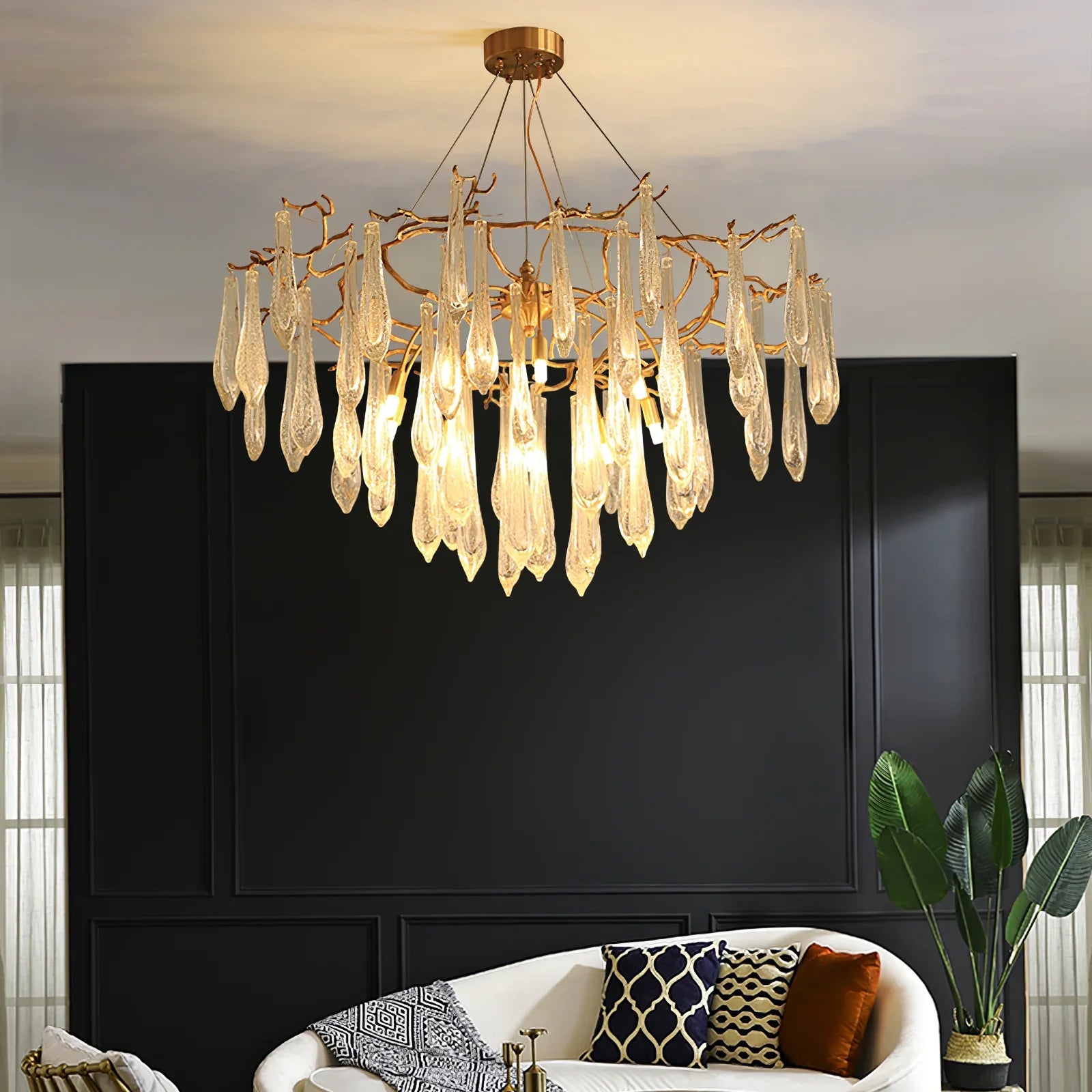 Branchs Brass Chandelier