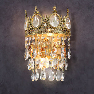 Vintage Crystal Wall Lamp