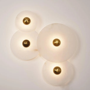 Round Alabaster Wall Lamp