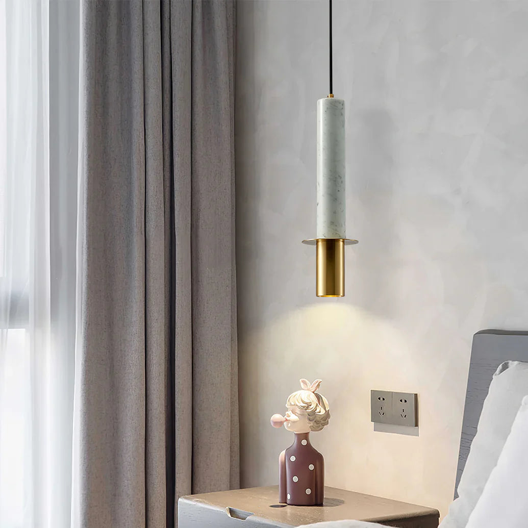 Marble Cylinder Pendant Light