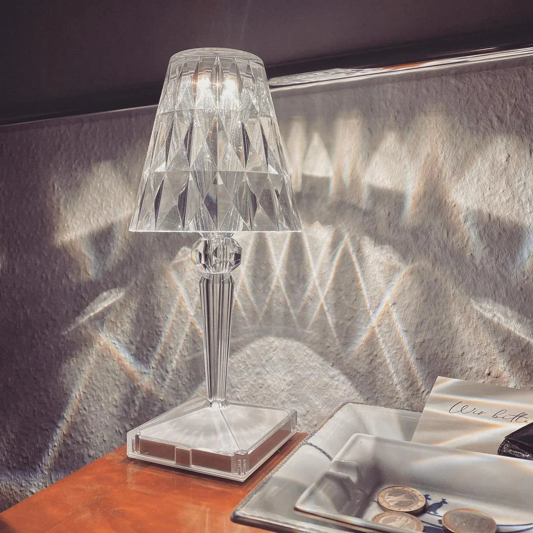 Sparkle Glam Built-in Battery Table Lamp