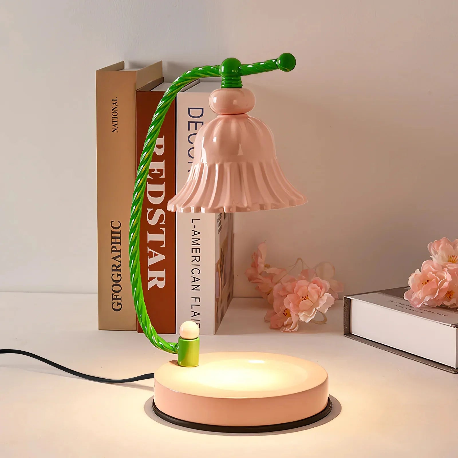 Pink Candle Table Lamp