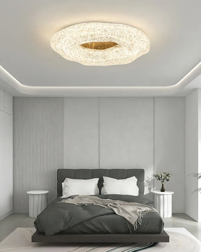 Glacial Pattern Resin Ceiling Light