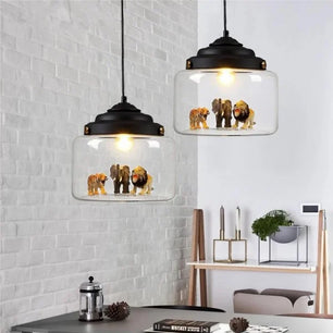 Creative Little Zoo Glass Pendant Light S91