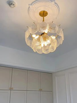 Shell Glass Chandelier