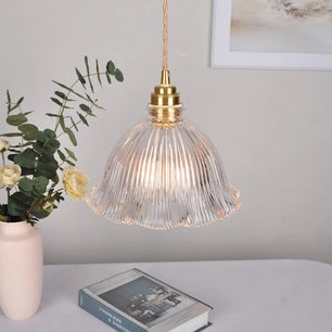 Nordic Retro Flower Glass Pendant Lamp S45