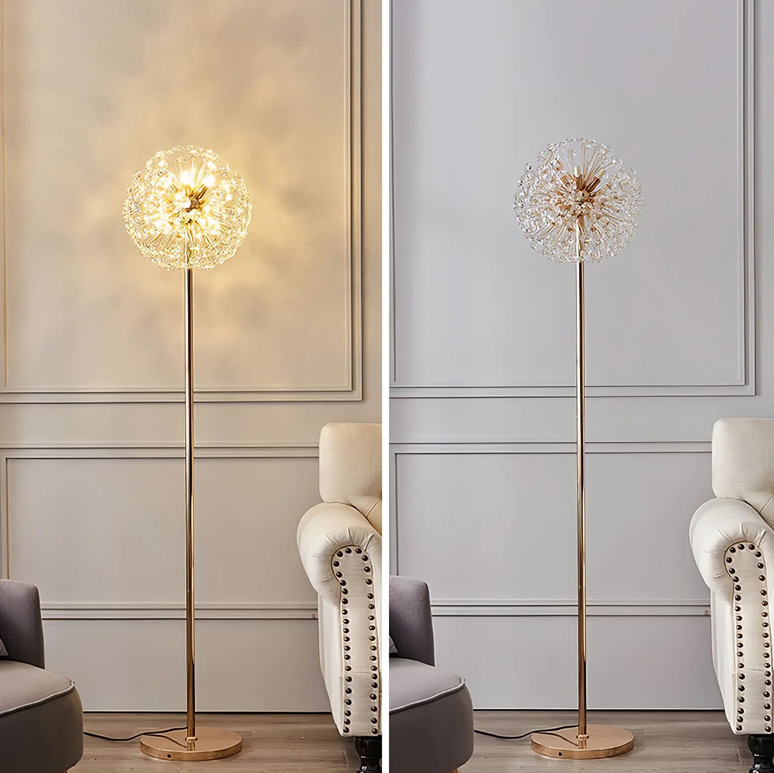 Crystal Dandelion Floor Lamp