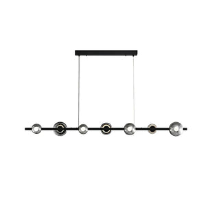 Brass Bar Glass Chandelier