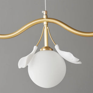 Allanie Gingko Long Chandelier