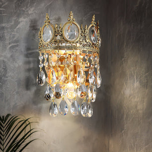 Vintage Crystal Wall Lamp