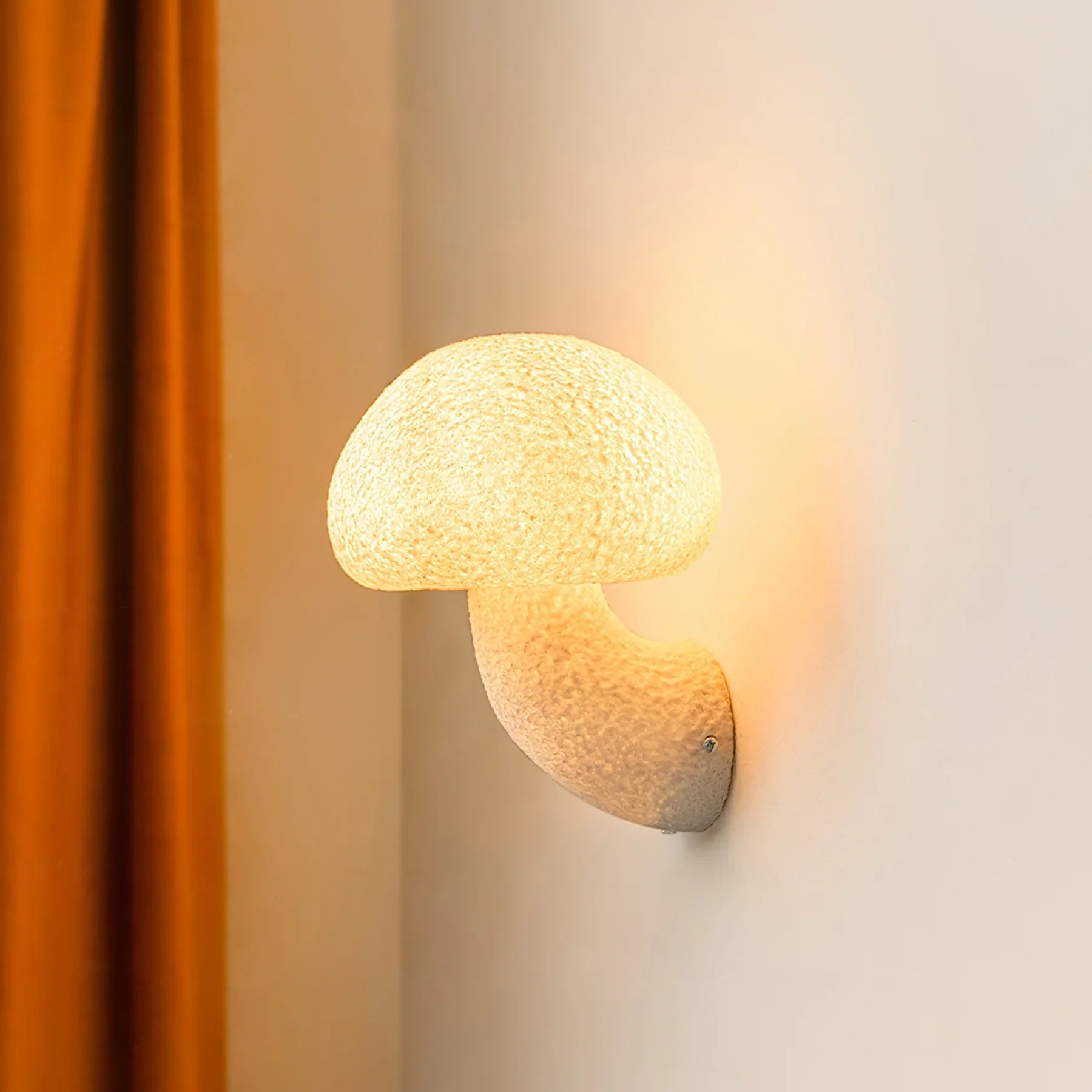 Mushroom Resin Wall Lamp