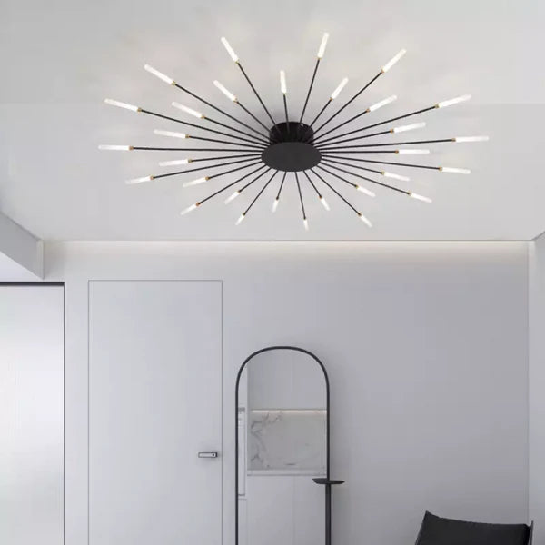 Sputnik Led Fireworks Flush Mount Ceiling Light S40