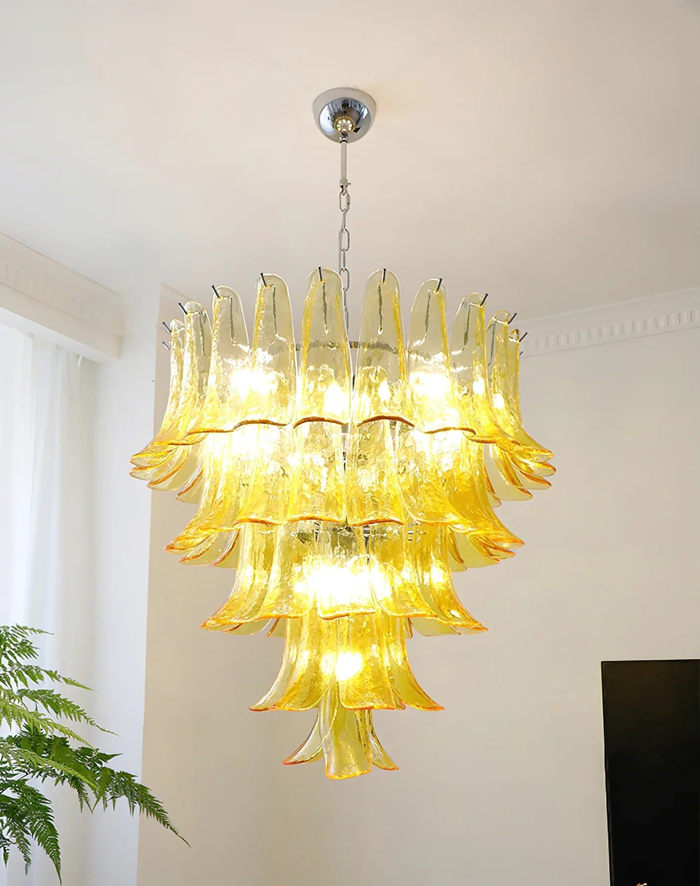 Murano Petal Chandelier