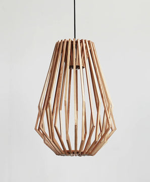 Wood Cage Pendant Lamp