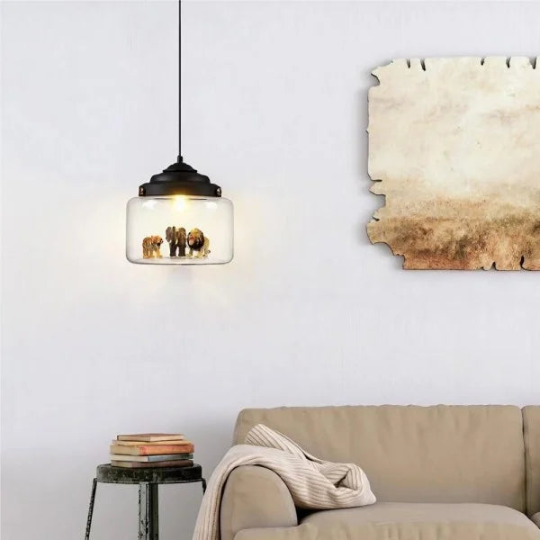 Creative Little Zoo Glass Pendant Light S91