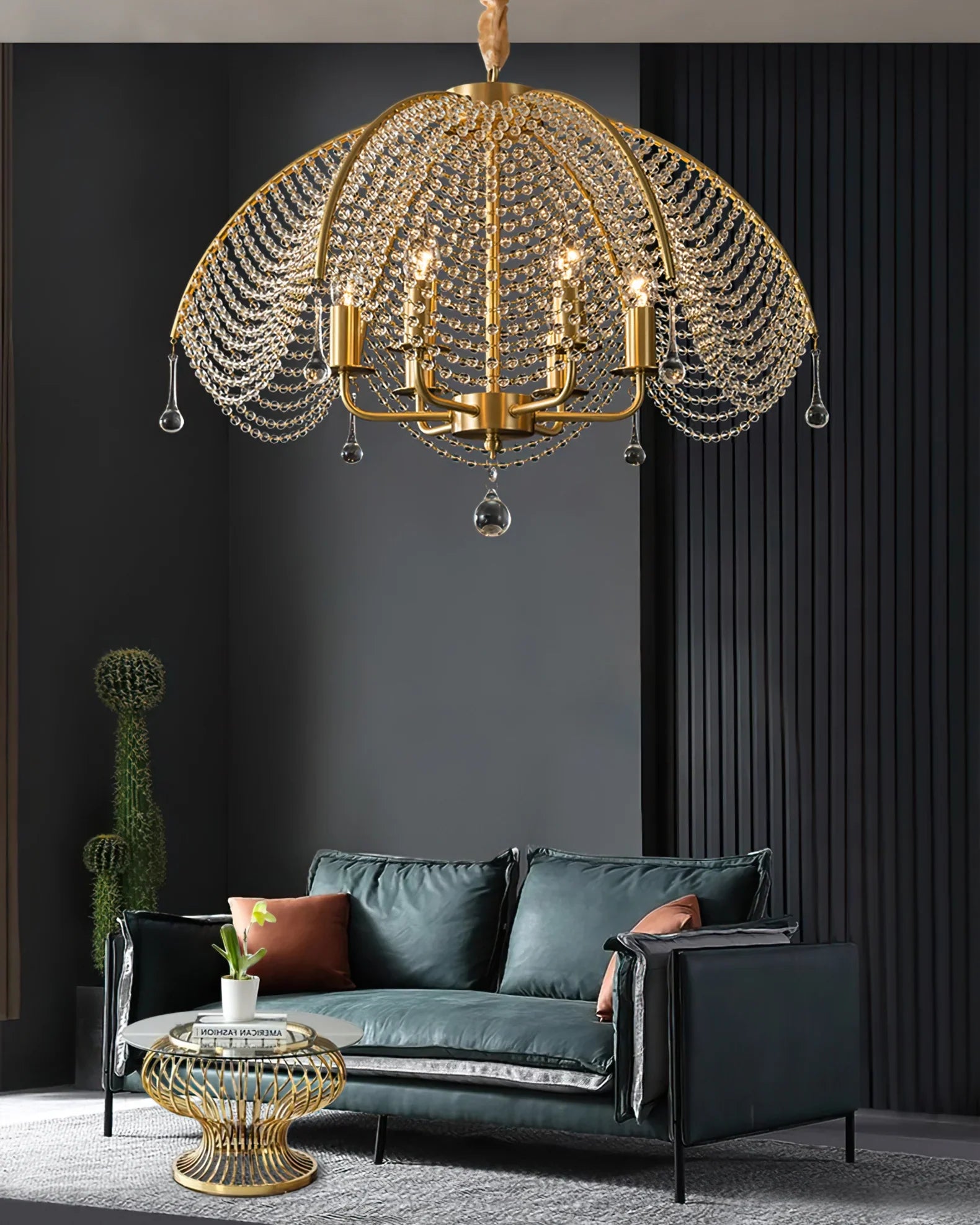 Neville Brass Chandelier