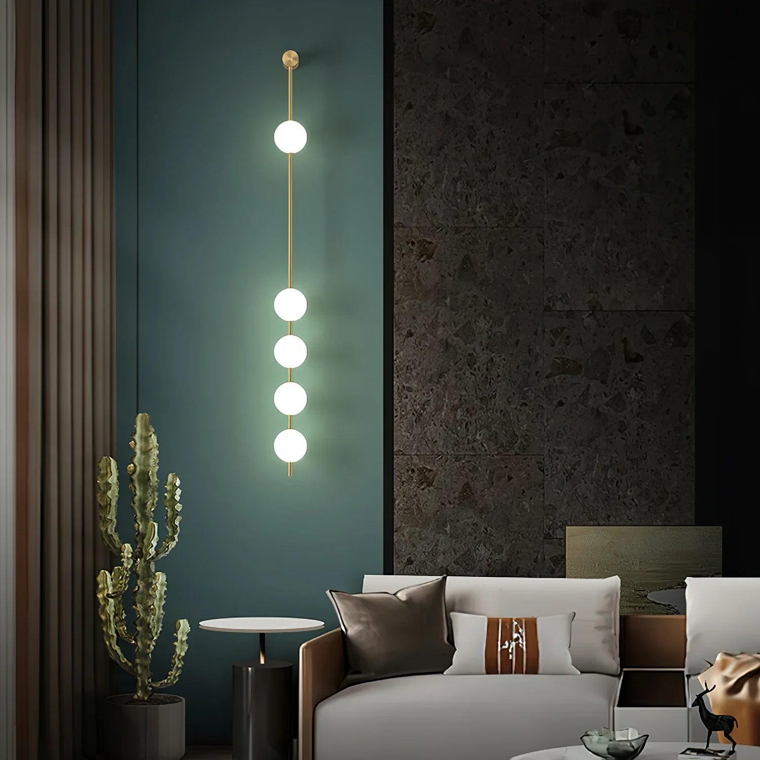 Vertical Balls Wall Lamp