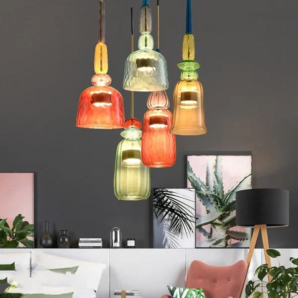 Nordic Macaron Lollipop Glass Pendant Lamp S118