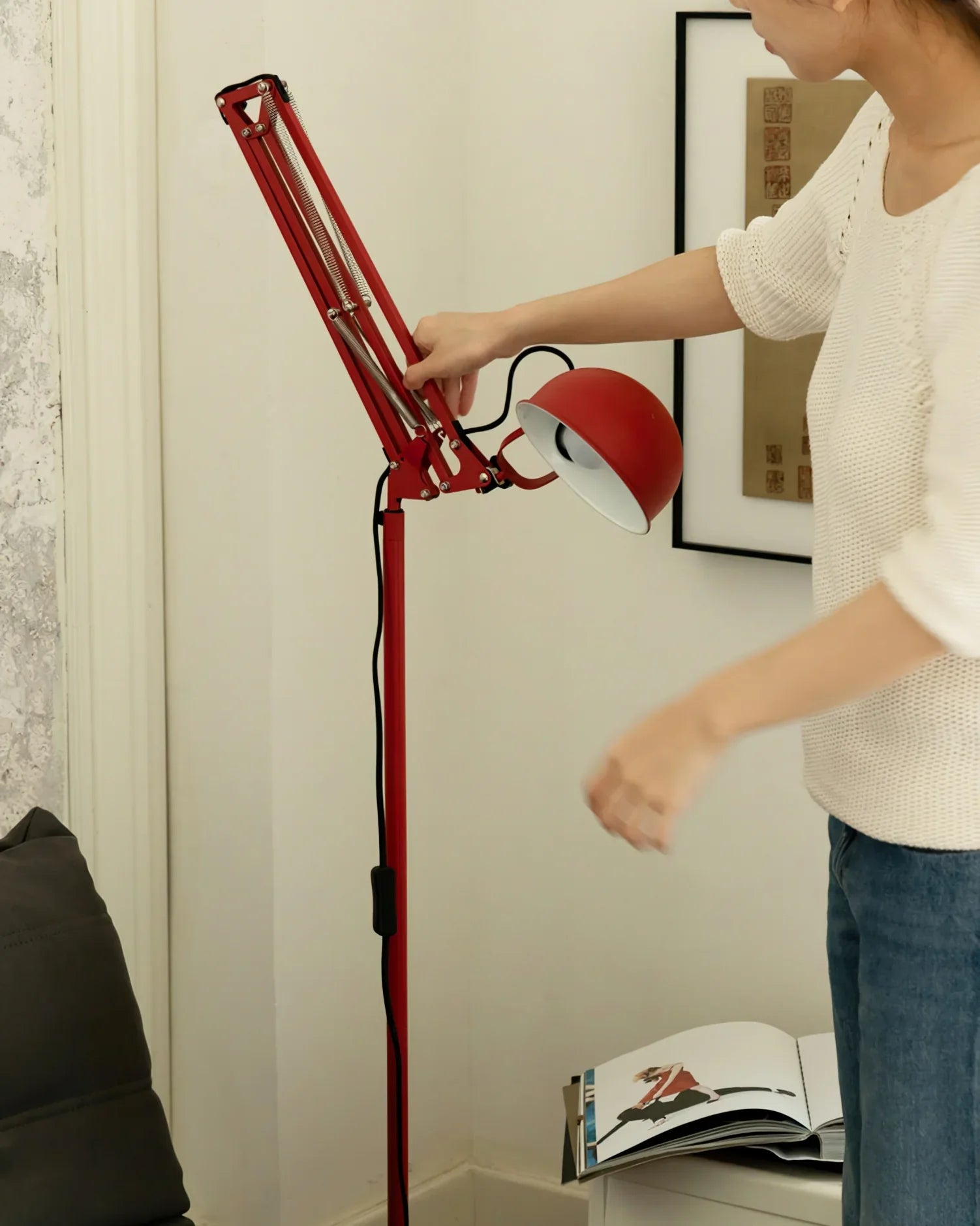 Kaiser Red Floor Lamp