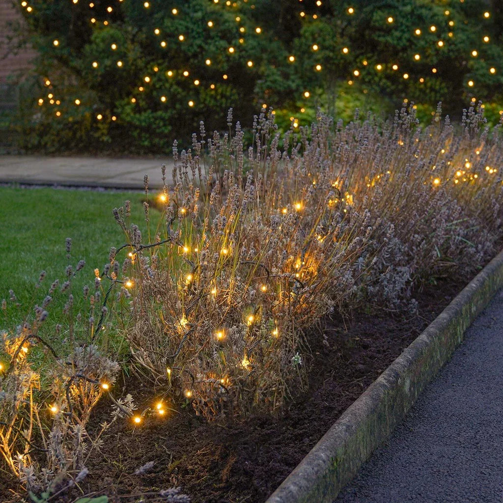 Outdoor LED Fairy Lights, Connectable, Dark Green Cable