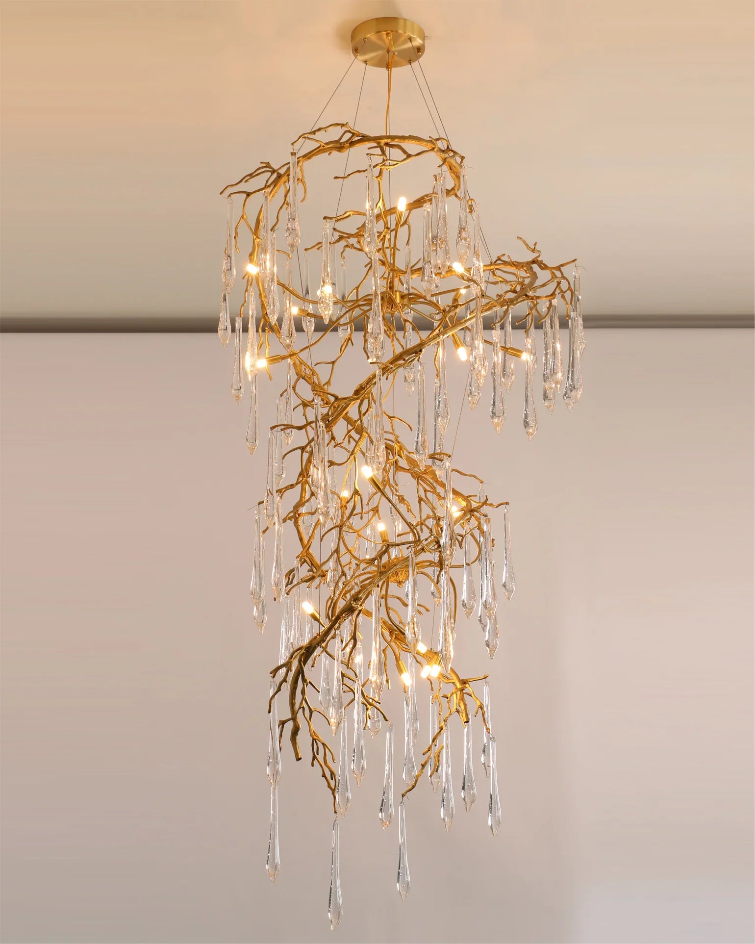 Spiral Branches Chandelier