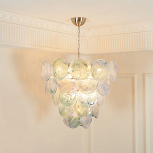 Vistosi Blue Murano Chandelier