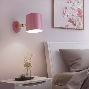 Nordic Macaron Cylinder Rotatable Wall Lamp S38