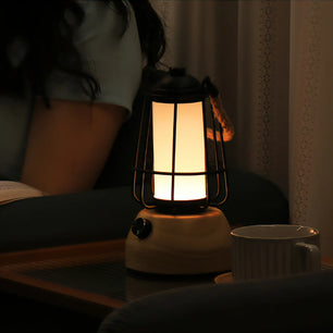 Hemp Rope Lantern Outdoor Table Lamp