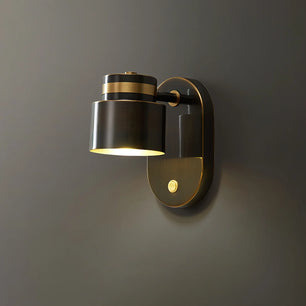 Brass Cylinder Wall Lamp