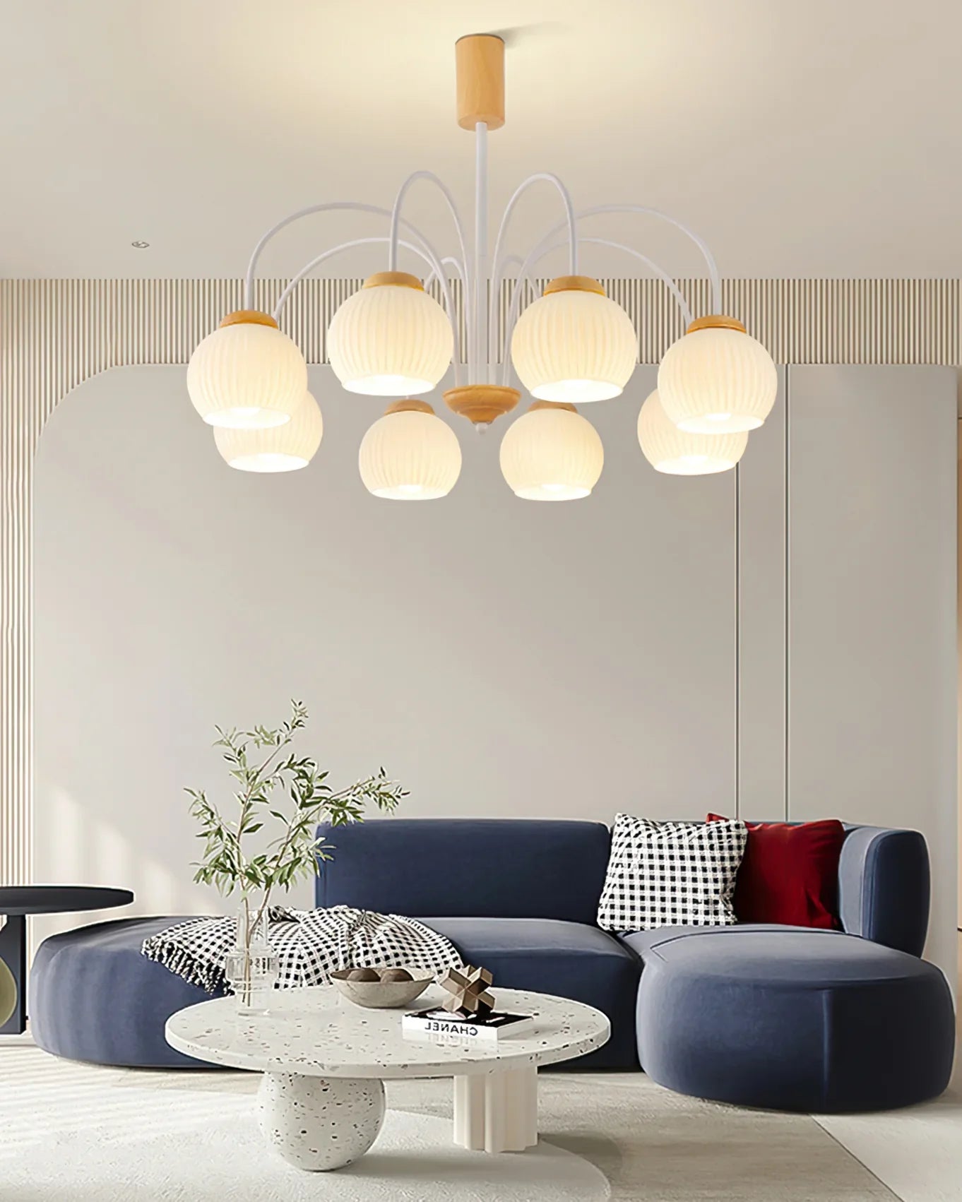 Molecural Wood Chandelier