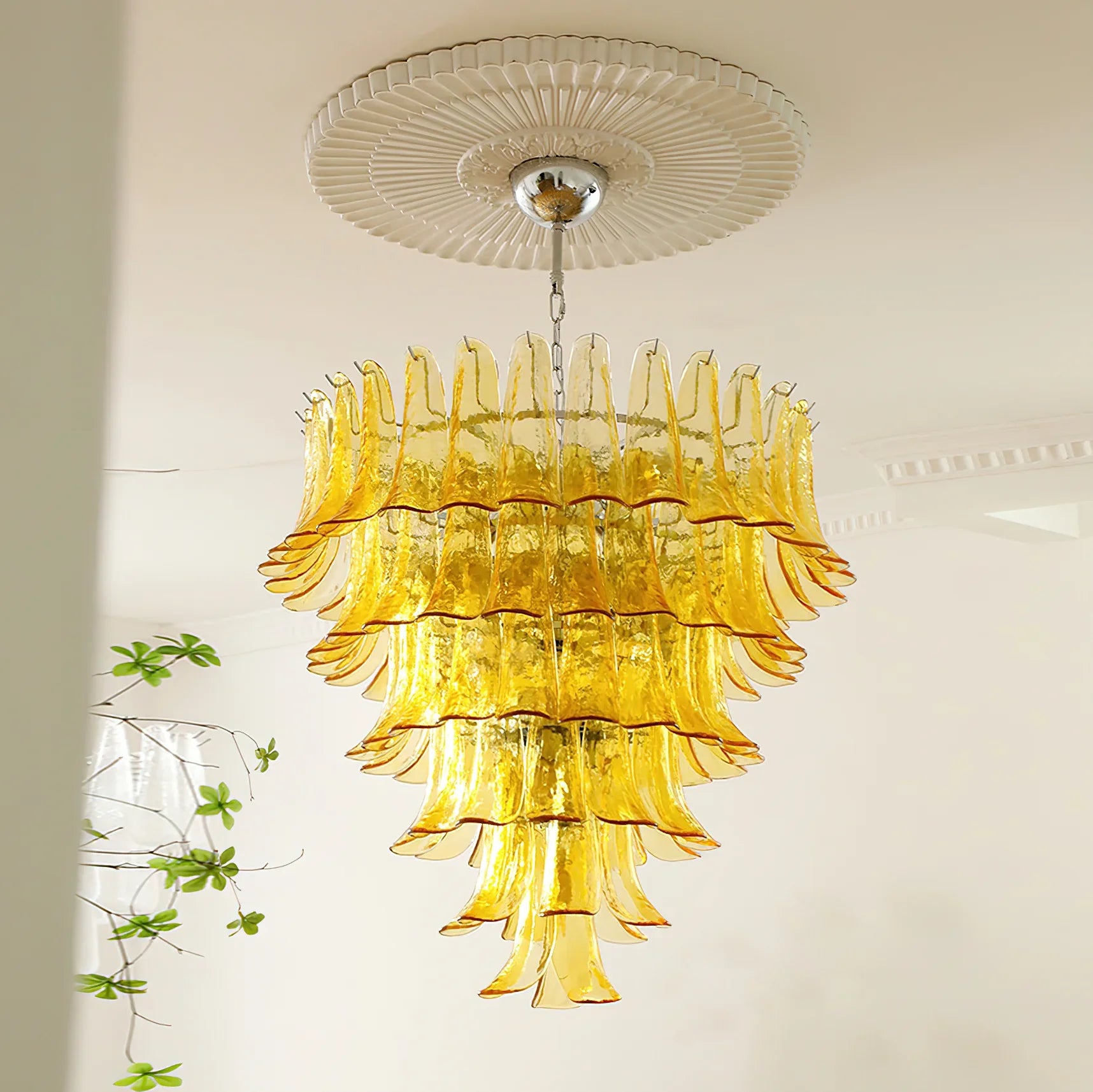 Murano Petal Chandelier