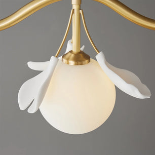 Allanie Gingko Long Chandelier