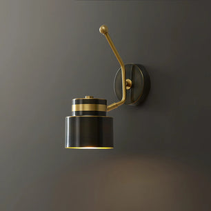 Brass Cylinder Wall Lamp