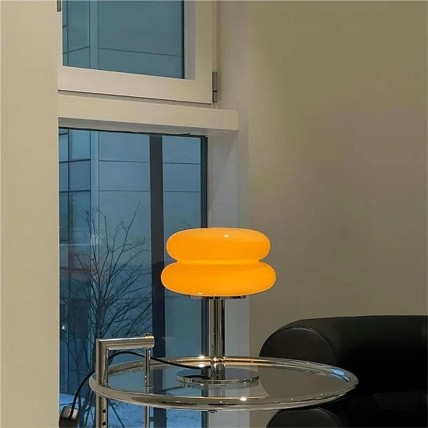 Bauhaus Lollipop Ripple Glass Table Lamp S27