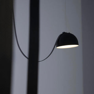 Light Rail Semispheres Leather Pendant Lamp