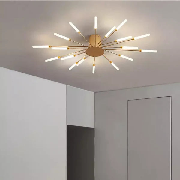 Sputnik Led Fireworks Flush Mount Ceiling Light S40