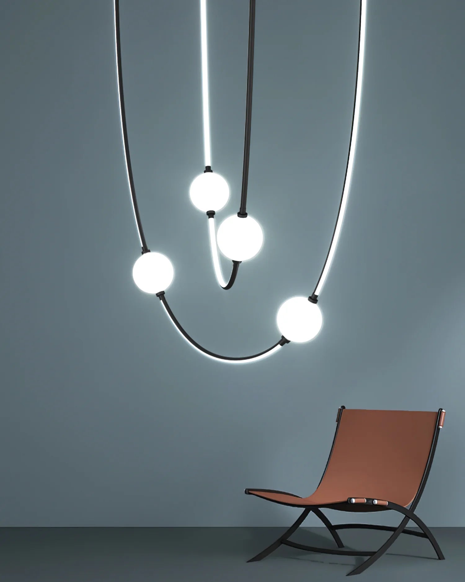 Linea Curva Chandelier