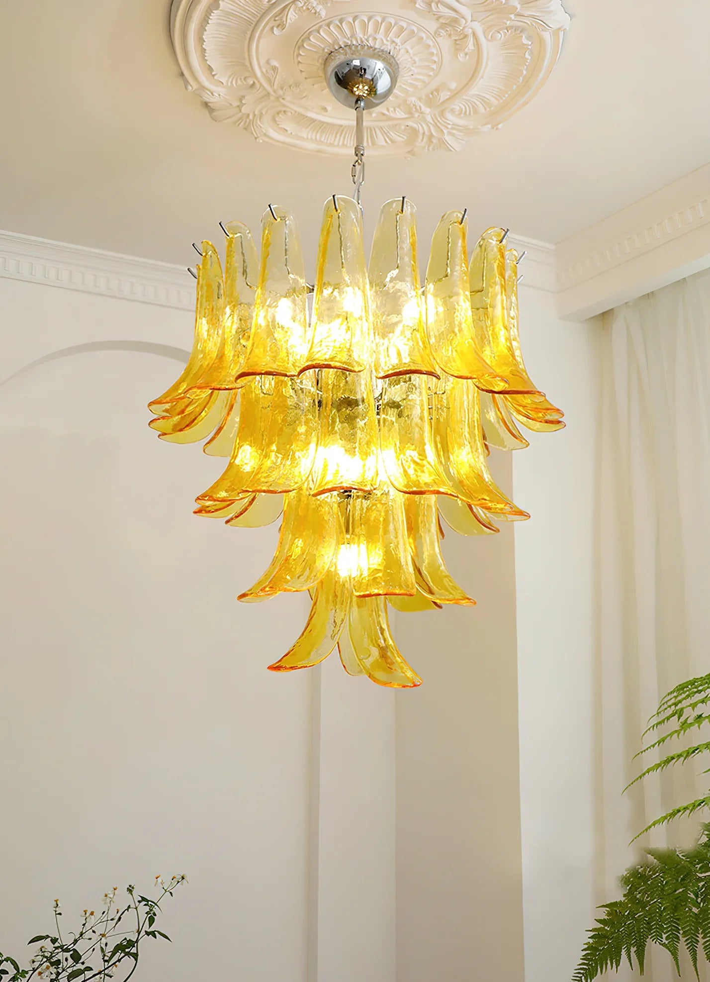 Murano Petal Chandelier