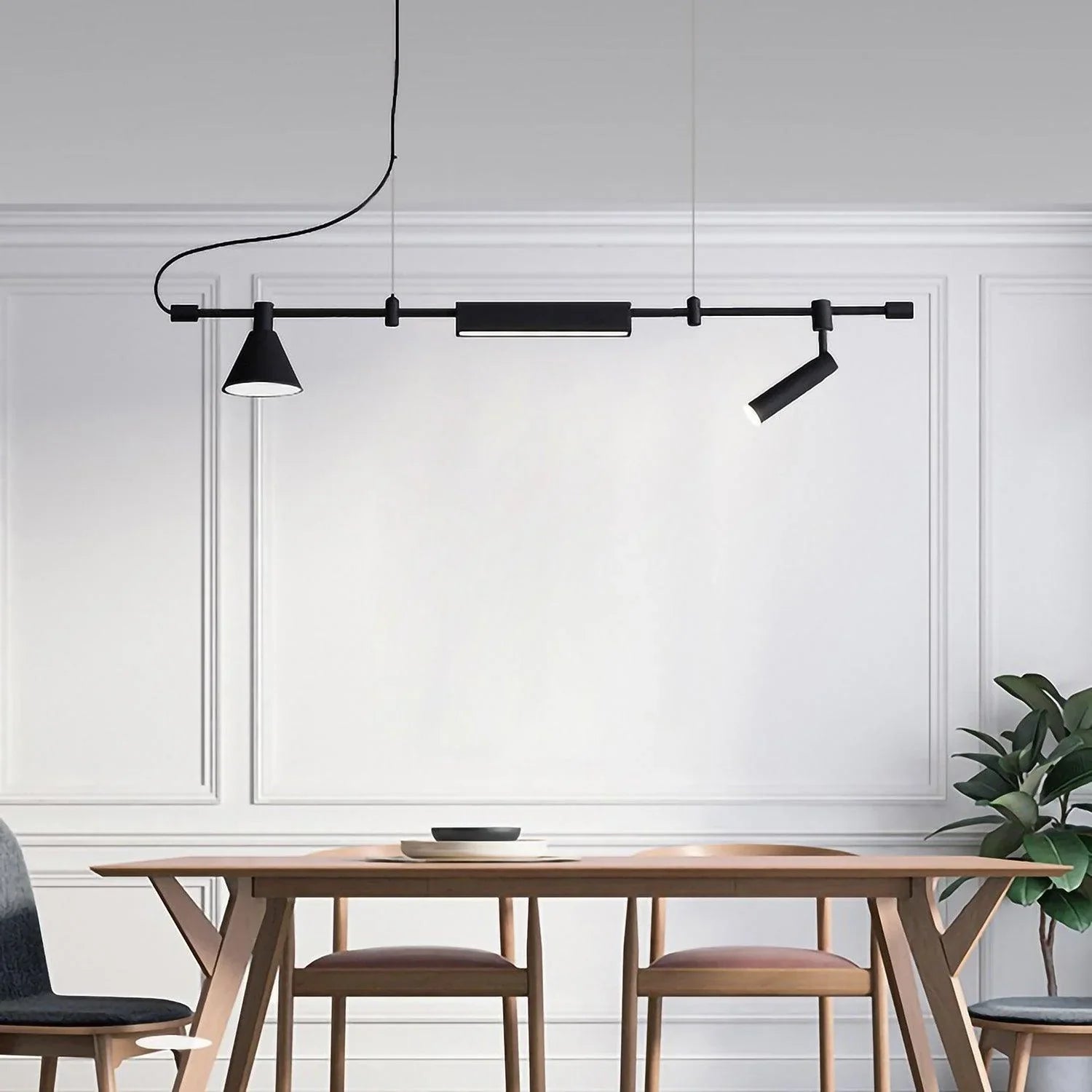 Horizontal Linear LED Pendant Lamp