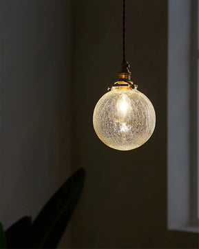 Crackle Glass Pendant Light