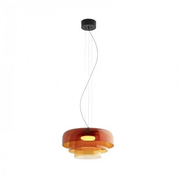 Lark 3 Shade Modern Glass Pendant Lamp